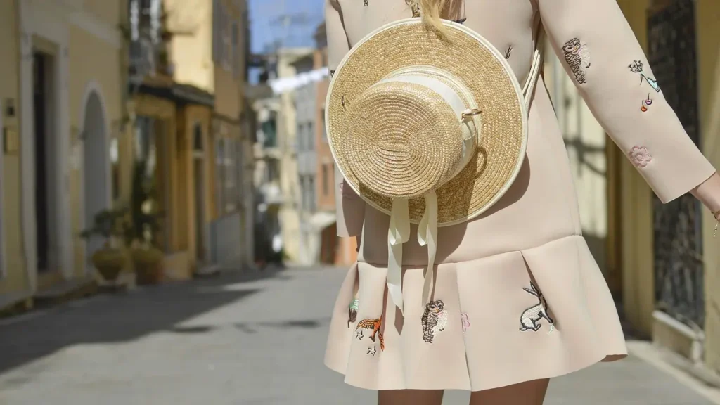 Classy Lifestyle-Girl with Hat-Pink Dress