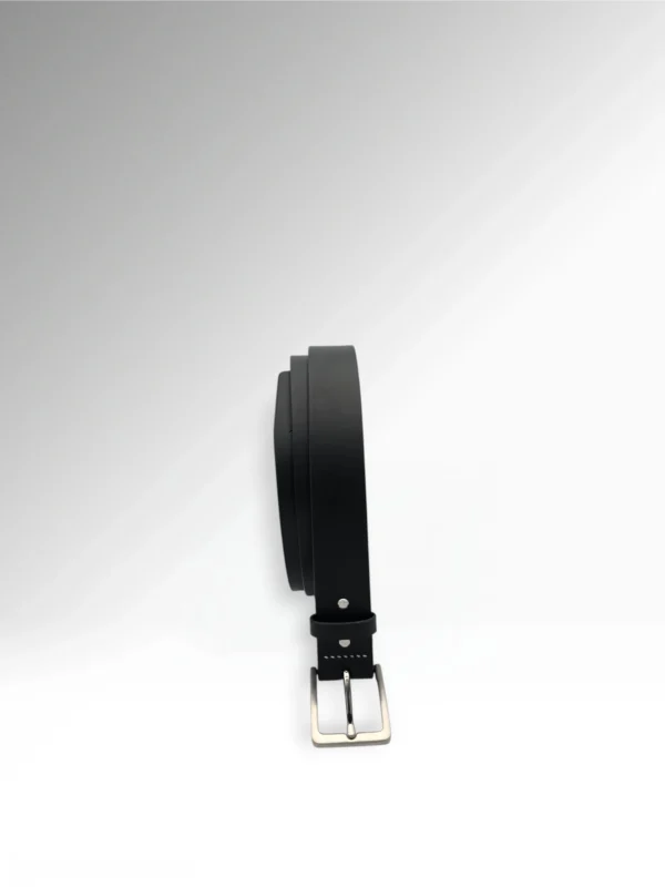 Sigillo Black Leather Belt