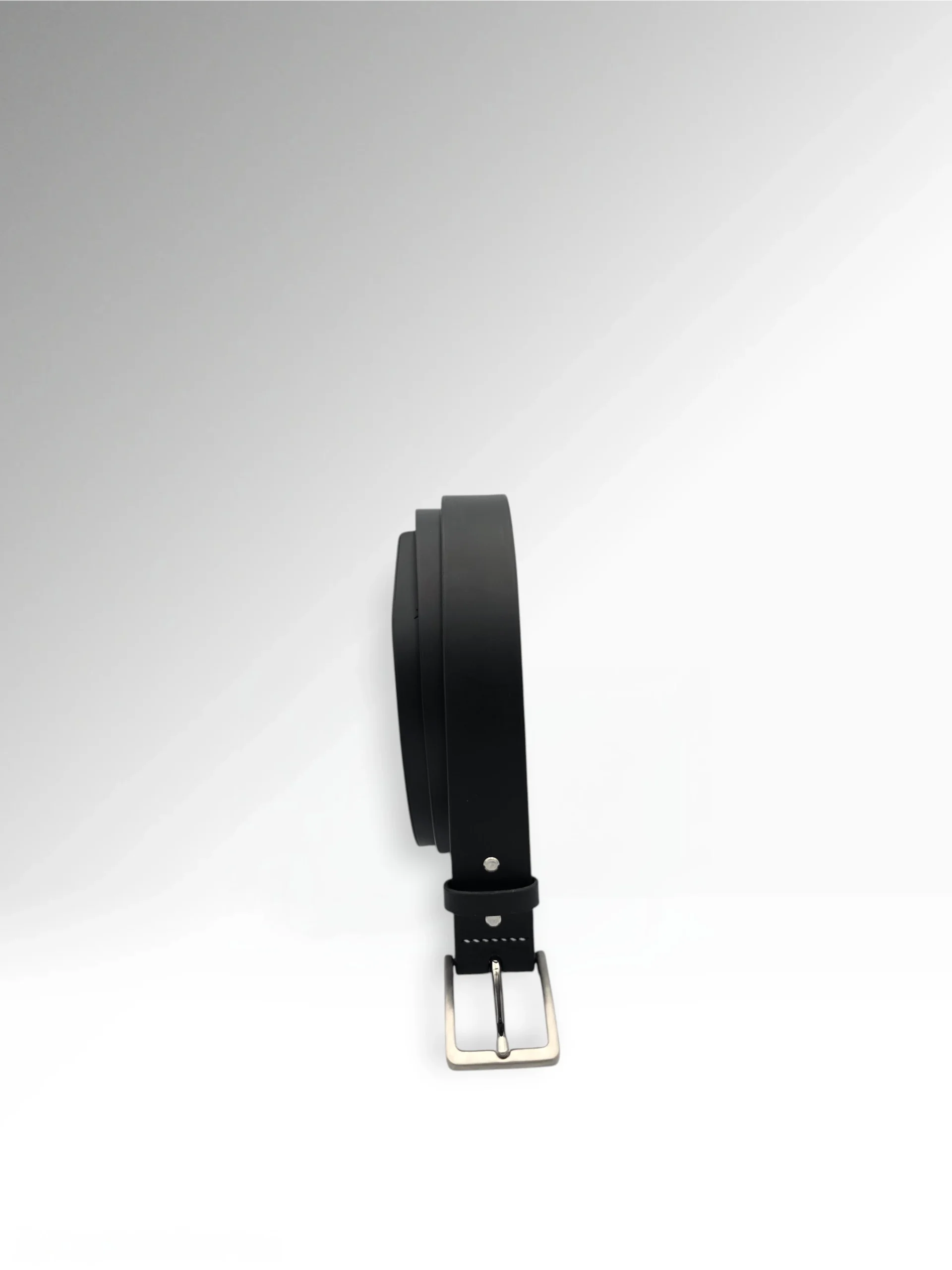 Sigillo Black Leather Belt