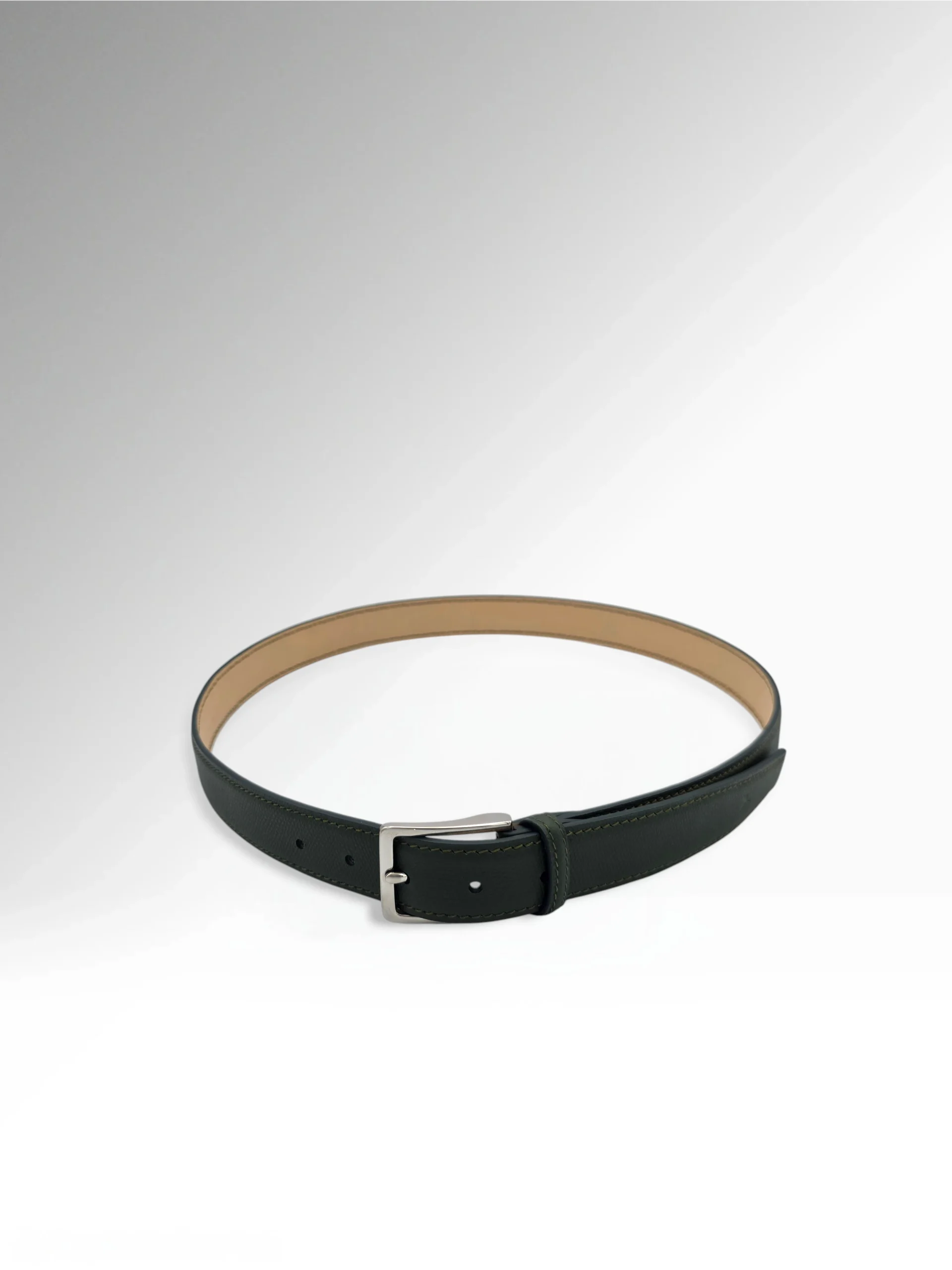 Cicero Dark Green Leather Belt - Image 3