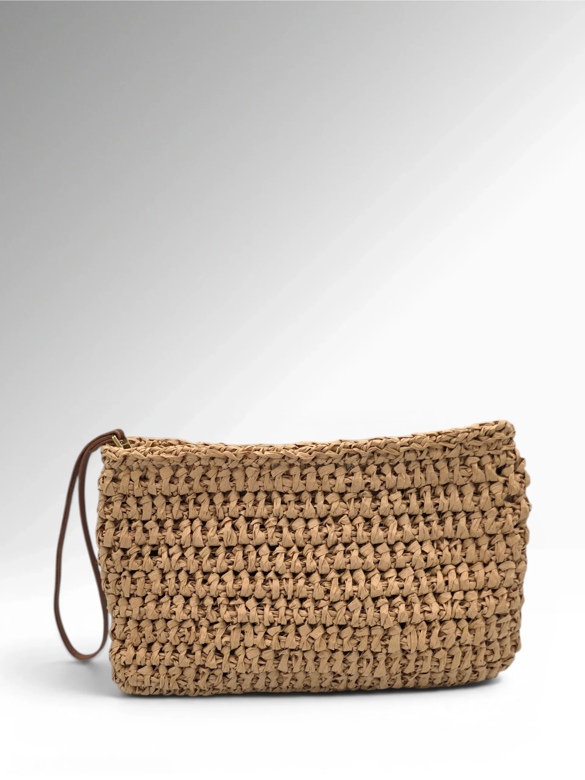 Melisa Raffia Pouch Front