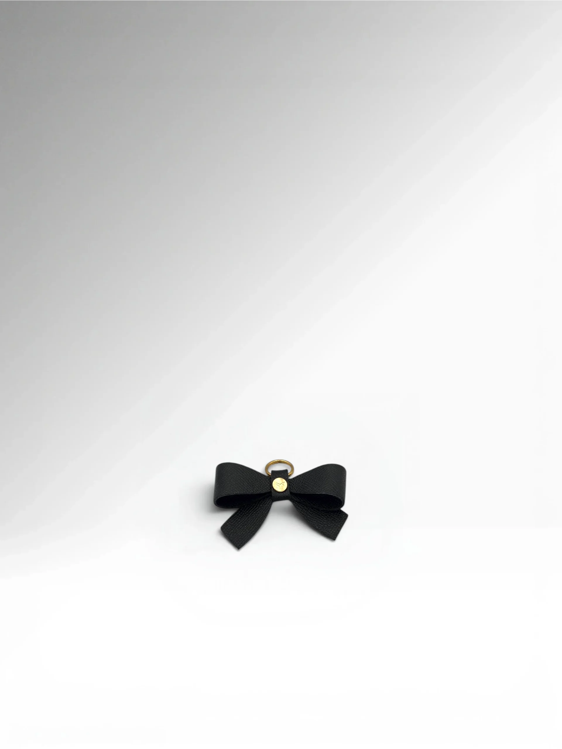 Key Bow Black Epsom Leather