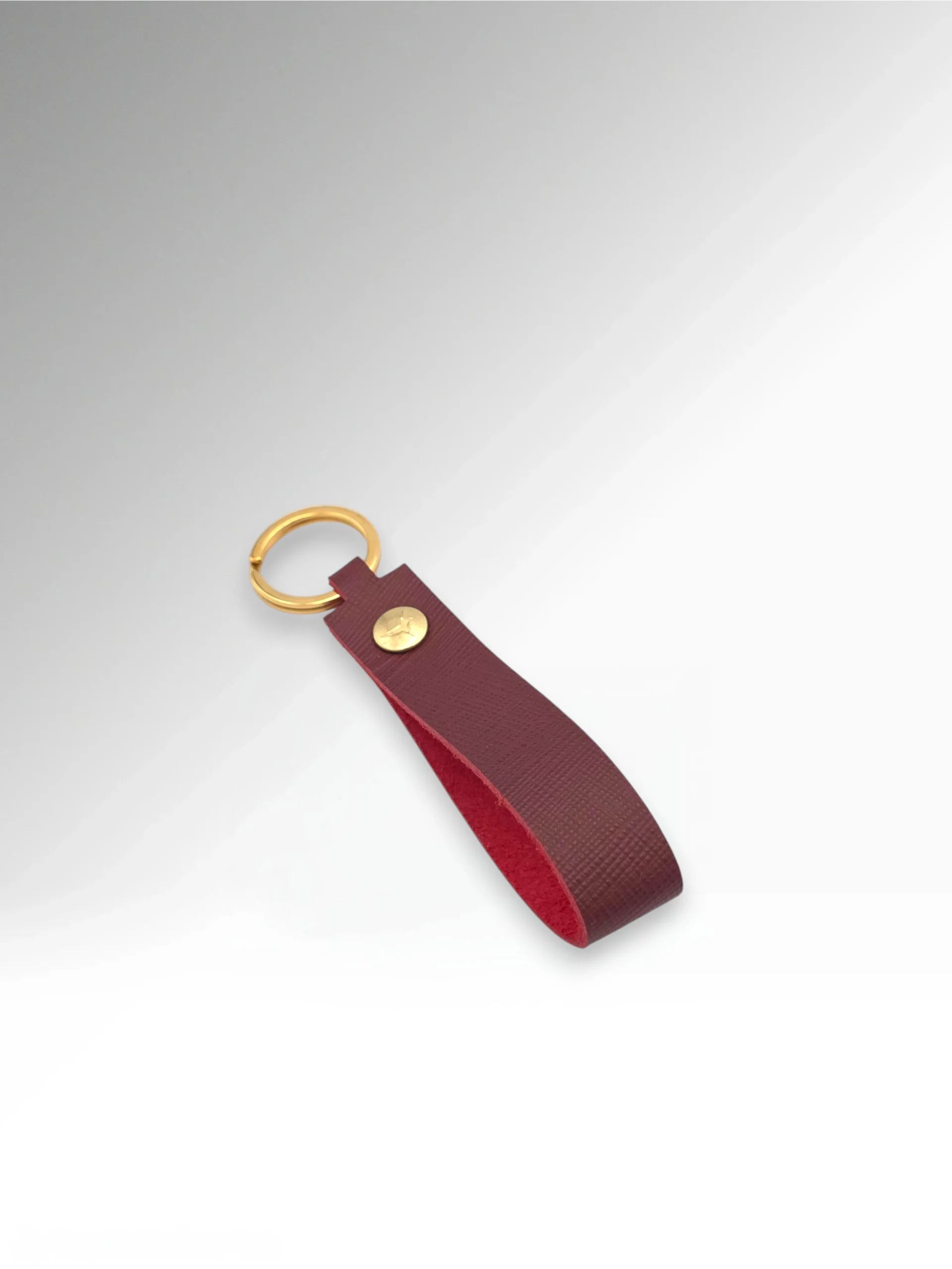 Leather KeyStrap Burgundy