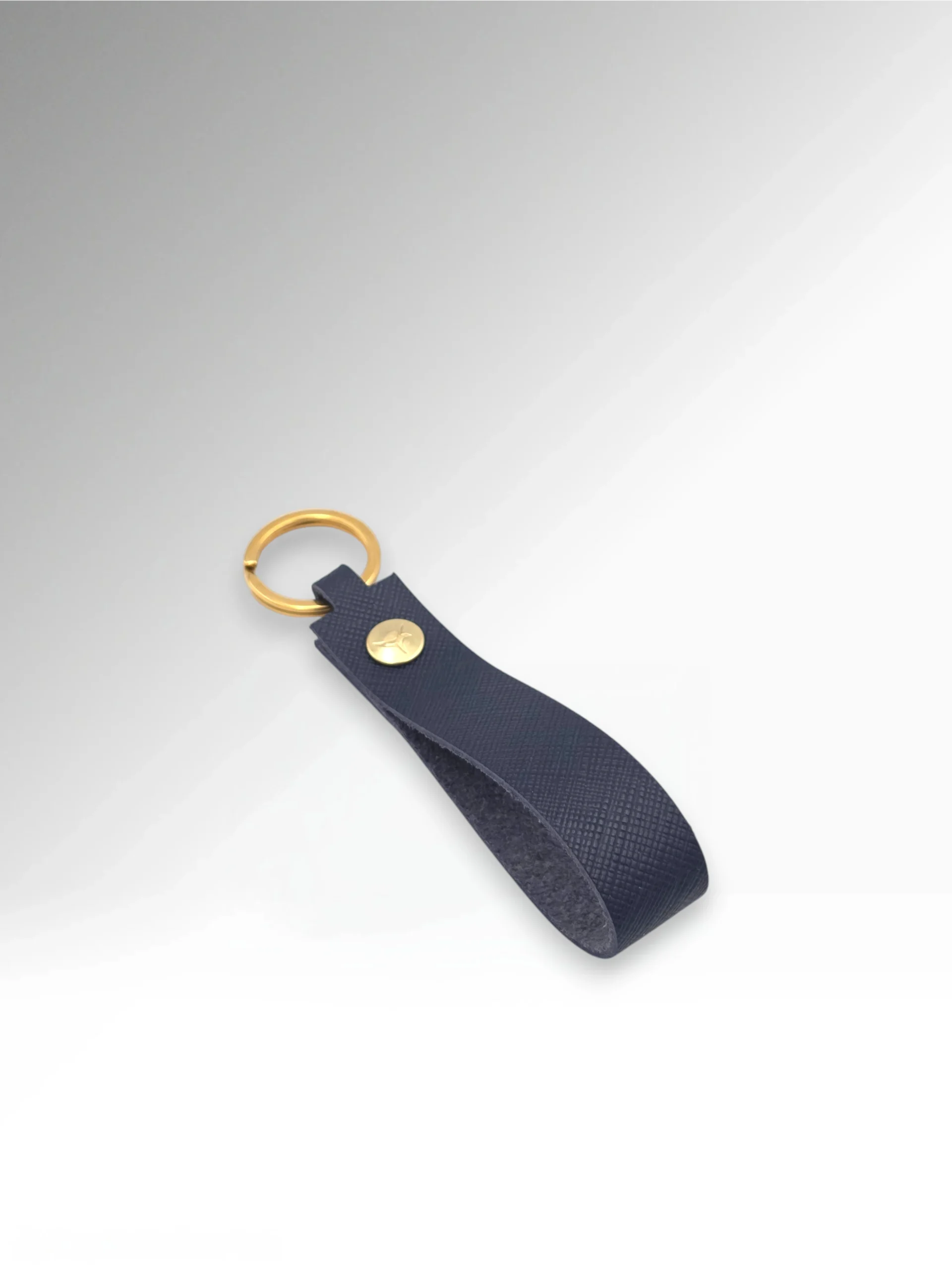 Leather KeyStrap Dark Blue