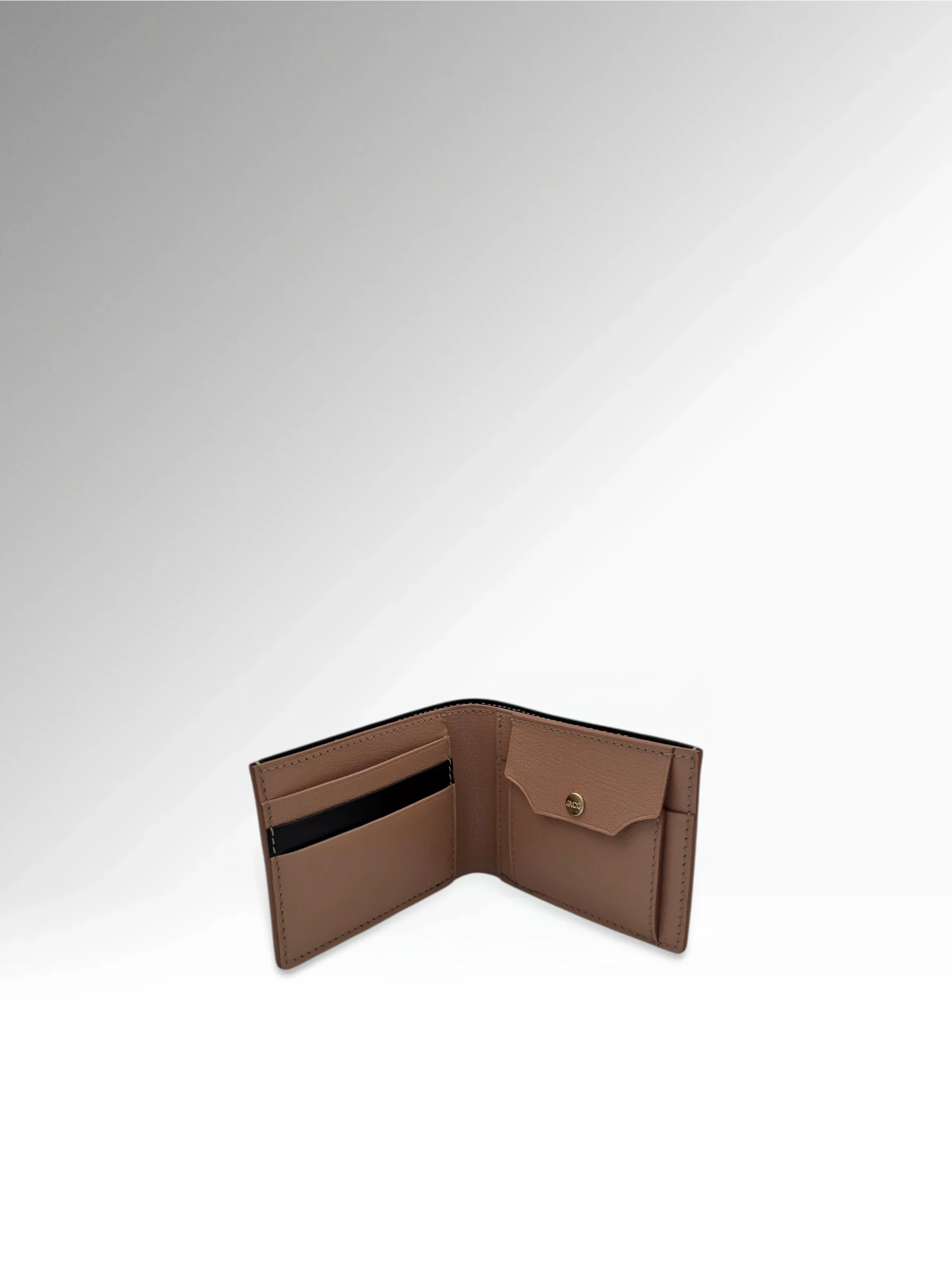 Nilo Black Calfskin Leather Wallet Interior